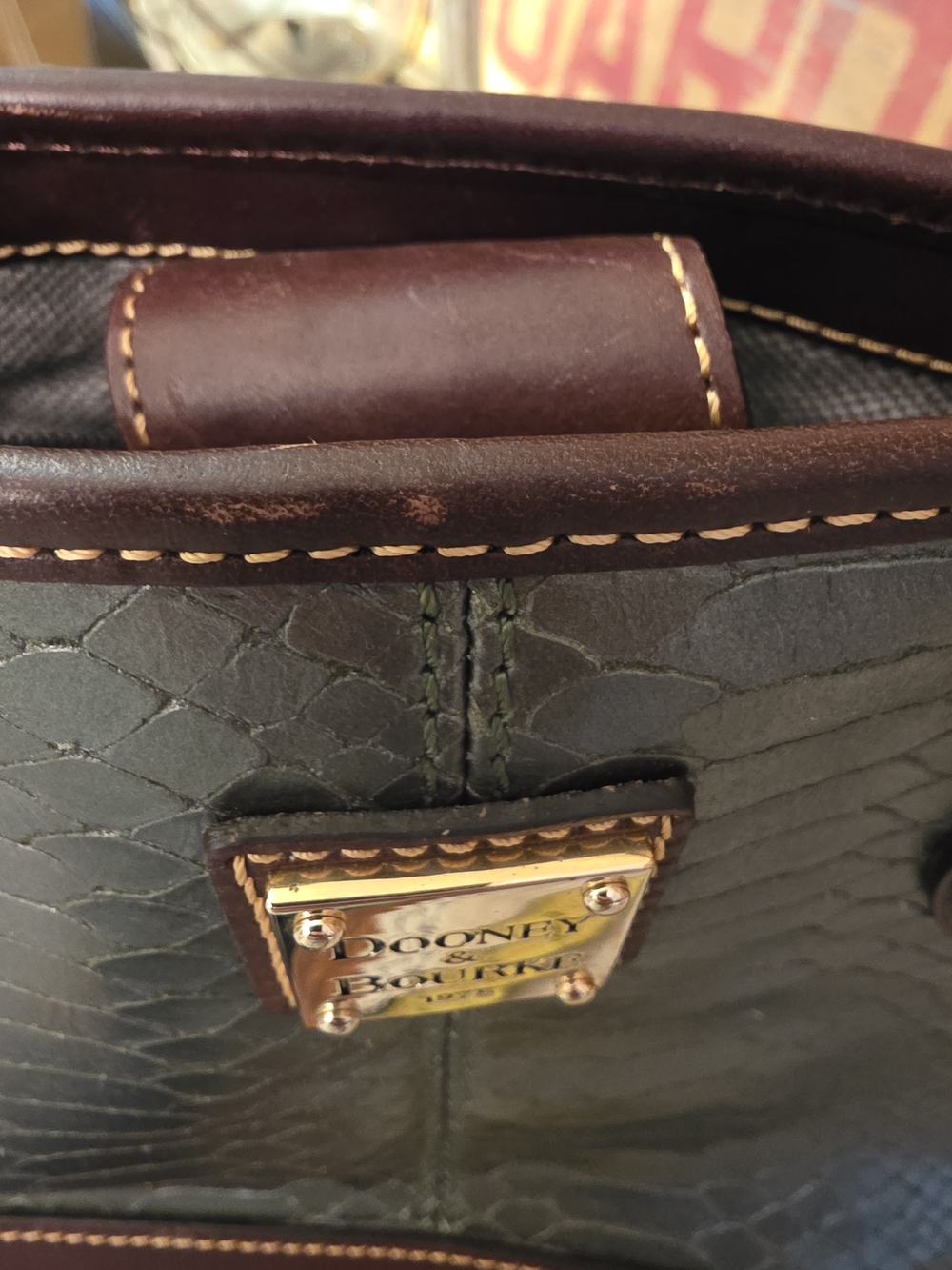 Dooney & Bourke Metallic Python Embossed Tote/Shopper - Picture 14 of 16